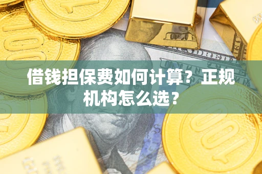 北京借钱担保费如何计算？正规机构怎么选？