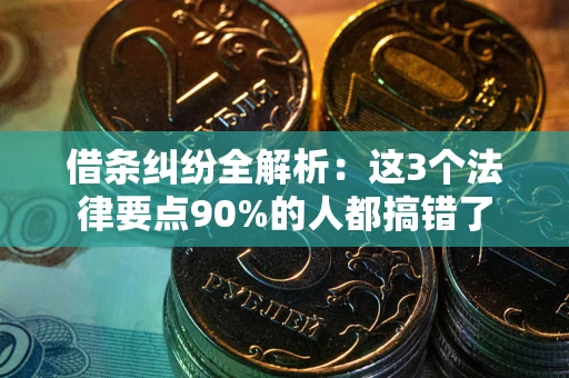 北京借条纠纷全解析：这3个法律要点90%的人都搞错了