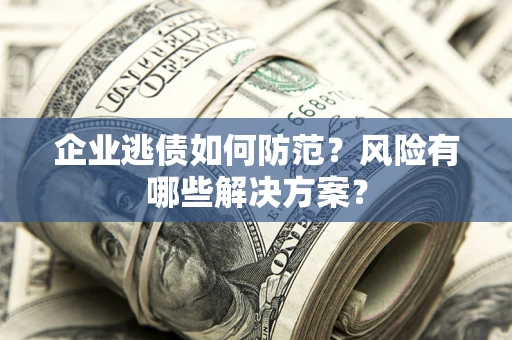 北京企业逃债如何防范？风险有哪些解决方案？