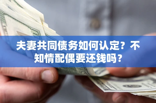 北京夫妻共同债务如何认定？不知情配偶要还钱吗？