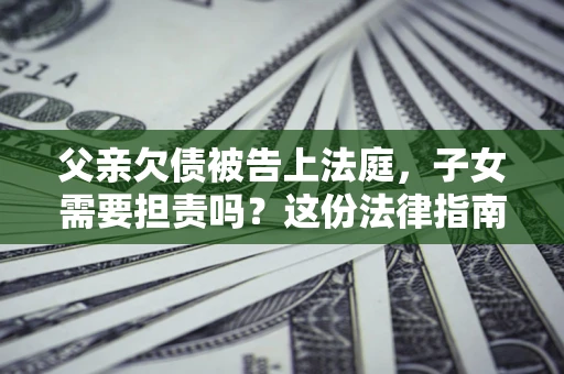 北京父亲欠债被告上法庭，子女需要担责吗？这份法律指南必须看完