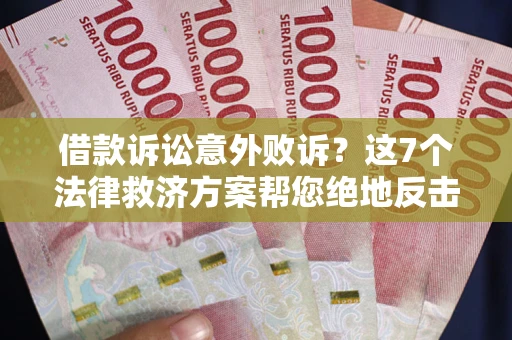 北京借款诉讼意外败诉？这7个法律救济方案帮您绝地反击！
