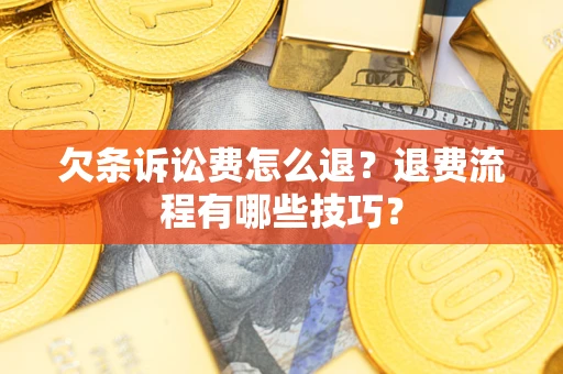 北京欠条诉讼费怎么退？退费流程有哪些技巧？