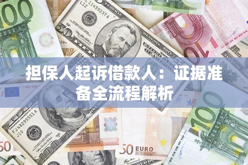 北京担保人起诉借款人：证据准备全流程解析