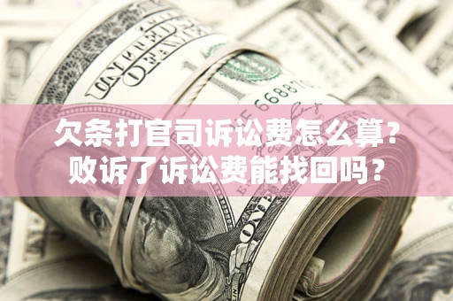 北京欠条打官司诉讼费怎么算？败诉了诉讼费能找回吗？