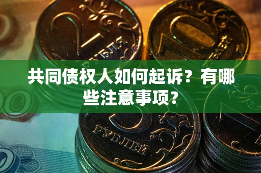 北京共同债权人如何起诉？有哪些注意事项？