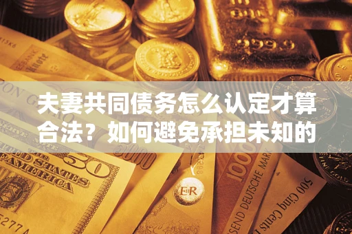 北京夫妻共同债务怎么认定才算合法？如何避免承担未知的债务风险？