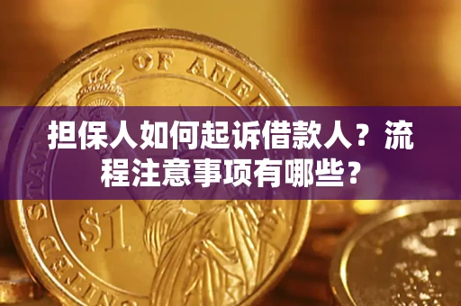 北京担保人如何起诉借款人？流程注意事项有哪些？